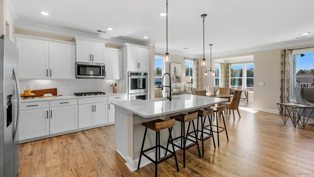 Furnished interior in a model home at North Highway 101 in Greer (Image 9).