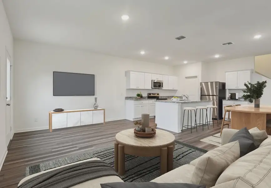 Furnished interior in a model home at Pinckney Place in North Charleston (Image 5).