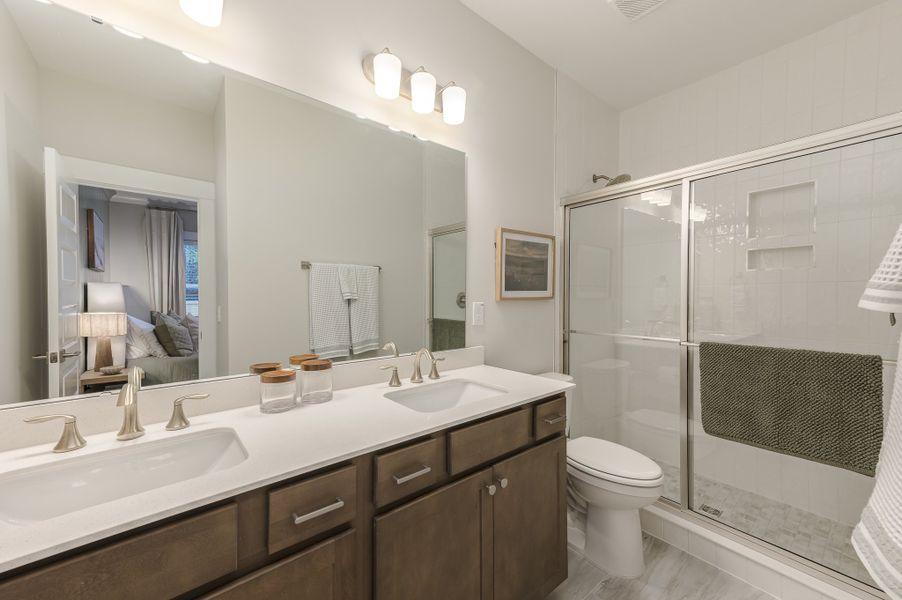 Furnished interior in a model home at Founder's Park in Summerville (Image 21).