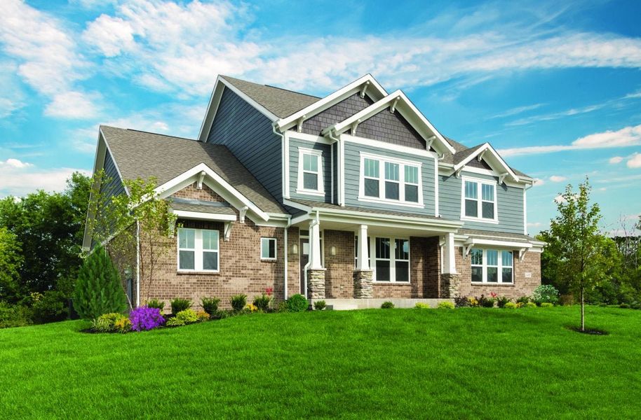 Front exterior of a home in the The Estates and Meadows at Floyds Fork community, located in Louisville, KY (Image 17).