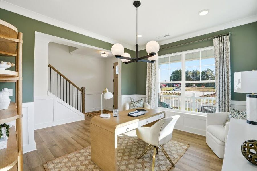 Furnished interior in a model home at Waterford Commons in Rock Hill (Image 40).