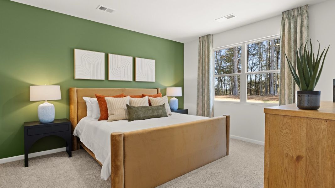 Furnished interior in a model home at WillowBrook in Winder (Image 16).