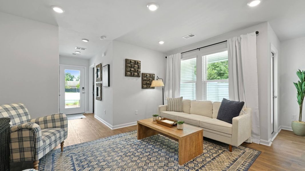 Furnished interior in a model home at The Timbers in Harleyville (Image 6). Furnished interior in a model home at The Timbers in Harleyville (Image 6).