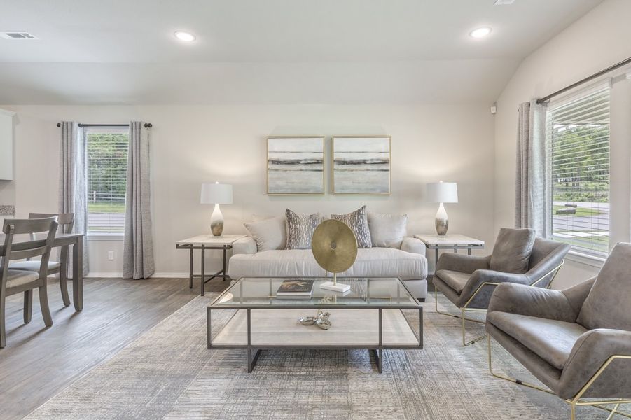 Furnished interior in a model home at London Towne in Corpus Christi (Image 3). Furnished interior in a model home at London Towne in Corpus Christi (Image 3).
