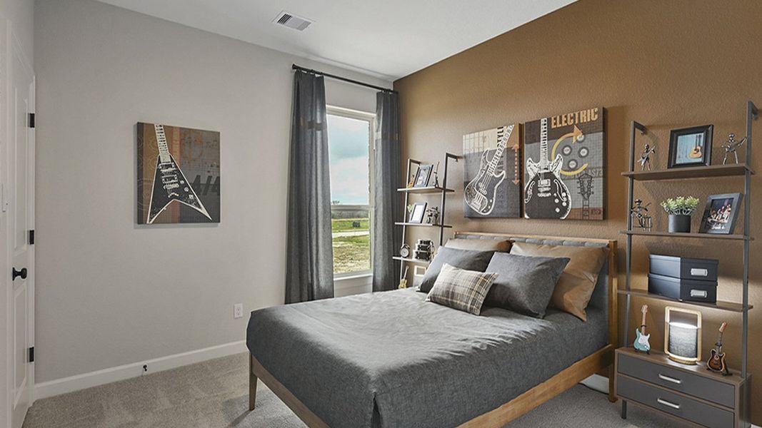 Furnished interior in a model home at Wellborn Settlement in College Station (Image 18).