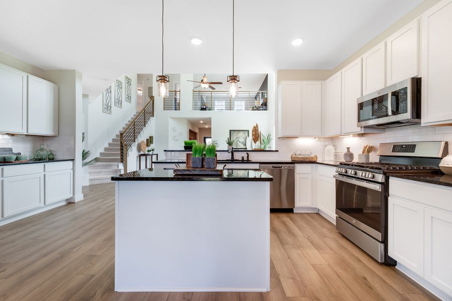 Furnished interior in a model home at Magnolia Springs in Montgomery (Image 24).