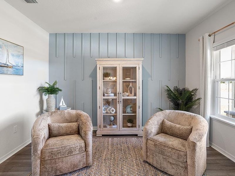 Flexible-use rooms, such as this den, suit your personal needs - Westin II model home in Wimauma, FL