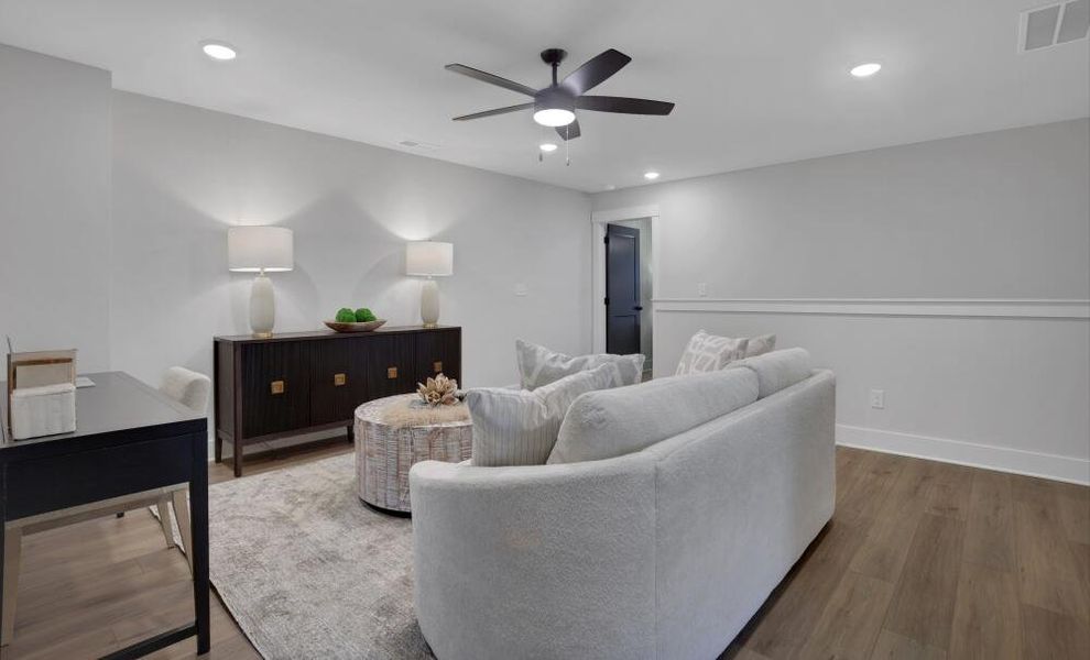 Furnished interior in a model home at Ball Ground Brook Townhomes in Ball Ground (Image 7).