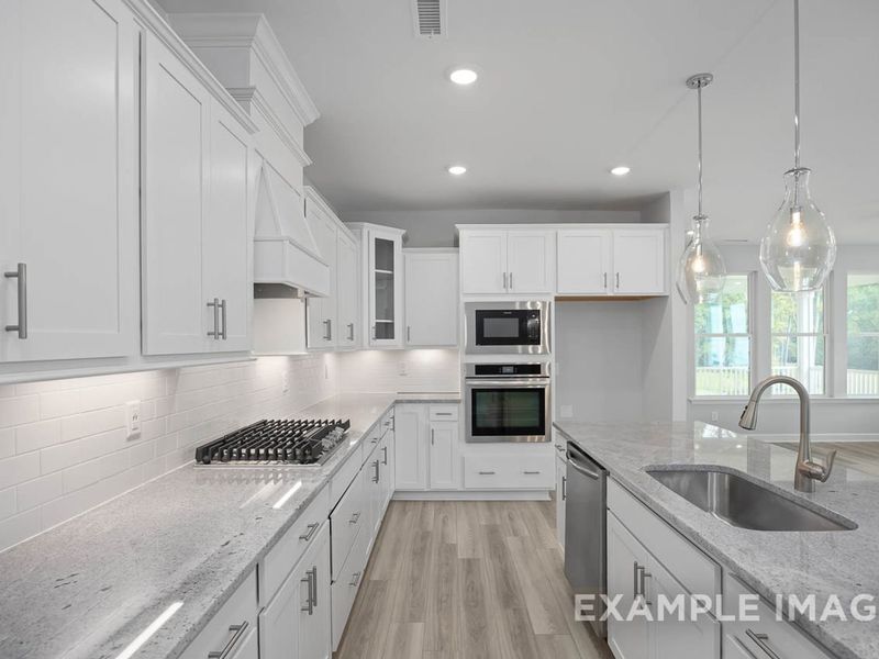Furnished interior in a model home at Retreat at North Main in Lillington (Image 30).
