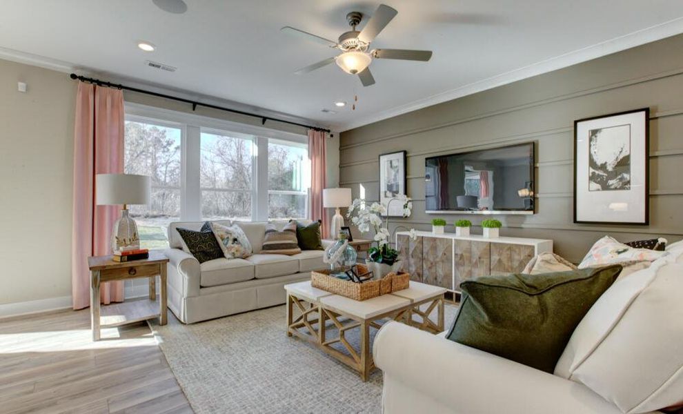 Furnished interior in a model home at Weddington in Benson (Image 29).