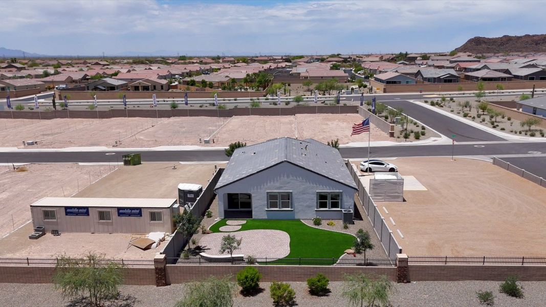 Aerial view of the Entrada Del Oro community in Gold Canyon, AZ, showing layout and nearby surroundings (Image 14).