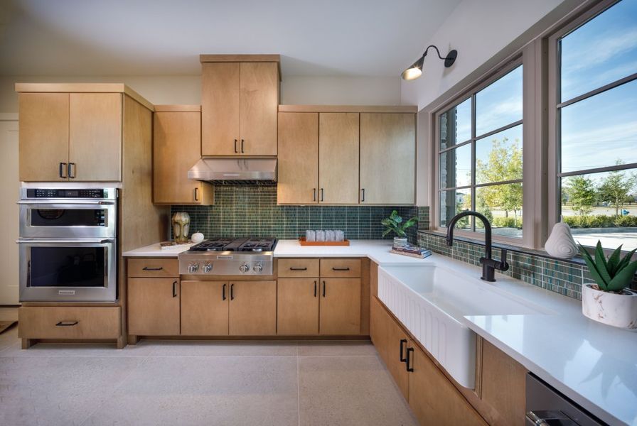 Furnished interior in a model home at Dean Farms in Lucas (Image 36).