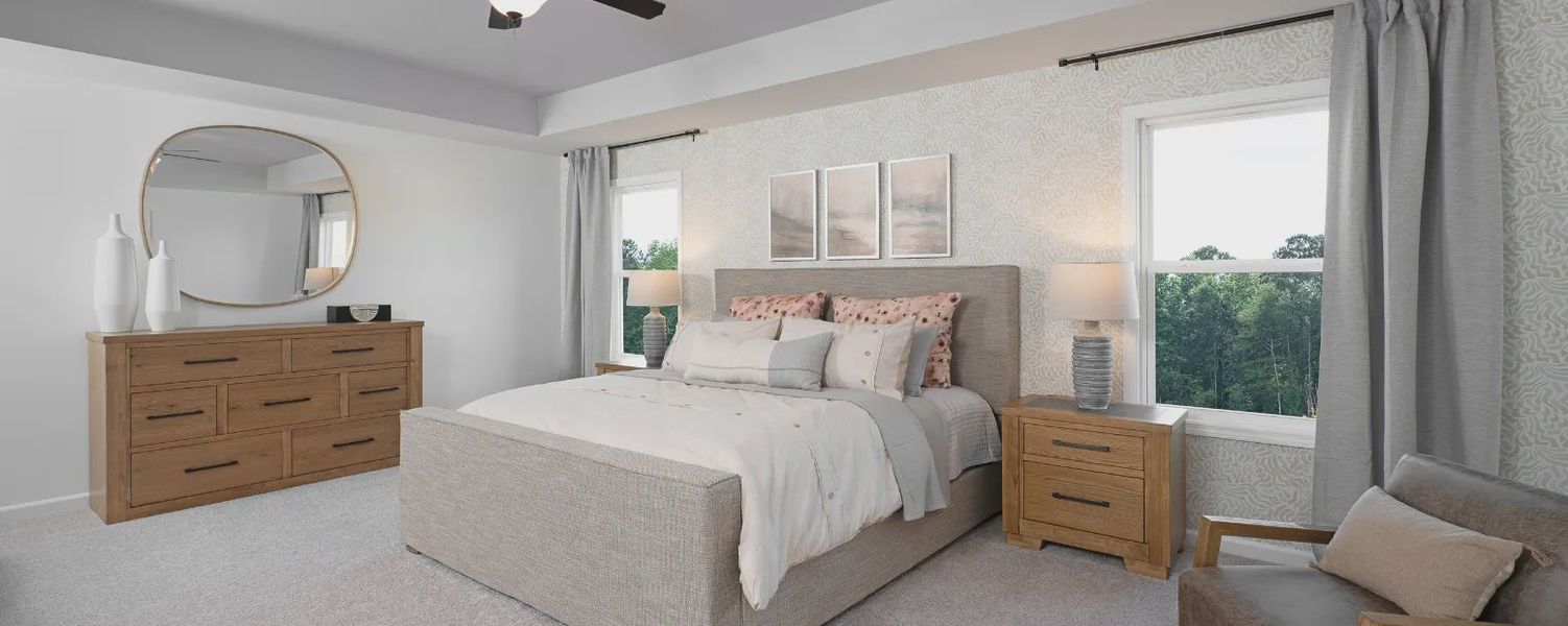 Furnished interior in a model home at The Estates at Casteel in Bethlehem (Image 9).