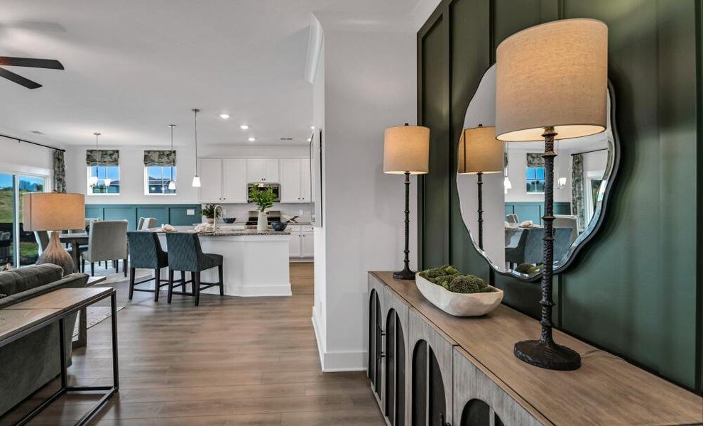 Furnished interior in a model home at Ferry Grove in Lexington (Image 16).