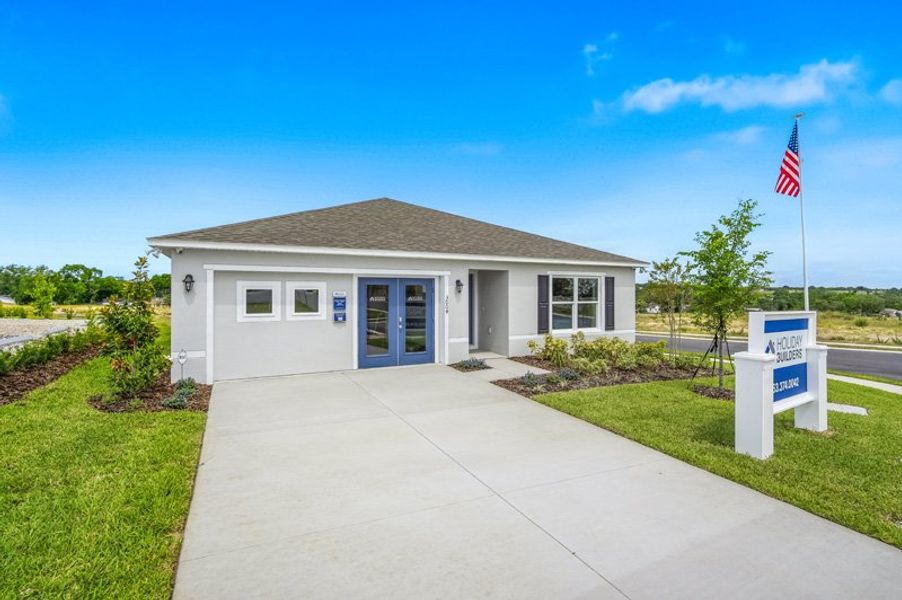 Front exterior of a home in the Citrus Ridge community, located in Lake Wales, FL (Image 1). Front exterior of a home in the Citrus Ridge community, located in Lake Wales, FL (Image 1).