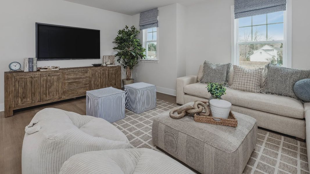 Furnished interior in a model home at Owen Park in Gibsonville (Image 25).