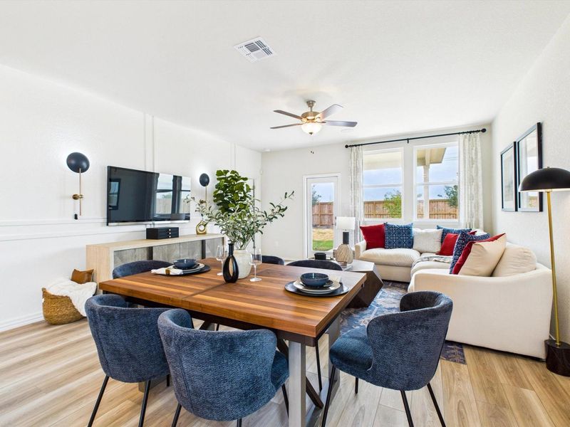 Furnished interior in a model home at Agave in San Antonio (Image 4).