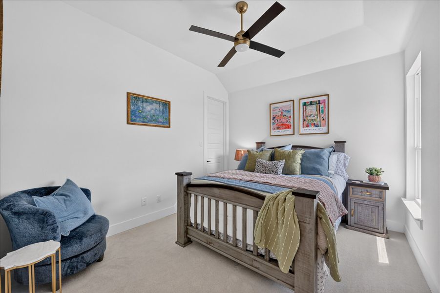 Furnished interior in a model home at Paloma Ranches in Justin (Image 34).