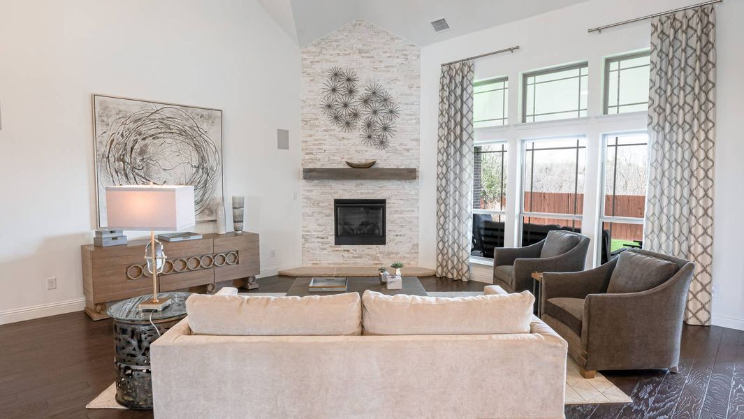 Furnished interior in a model home at Marine Creek Ranch in Fort Worth (Image 5).