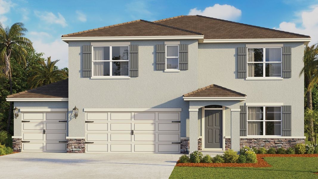 Front exterior of a home in the Tides Edge community, located in Ormond Beach, FL (Image 11).