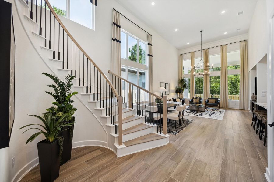 Furnished interior in a model home at ARTAVIA® - 40' in Conroe (Image 24).
