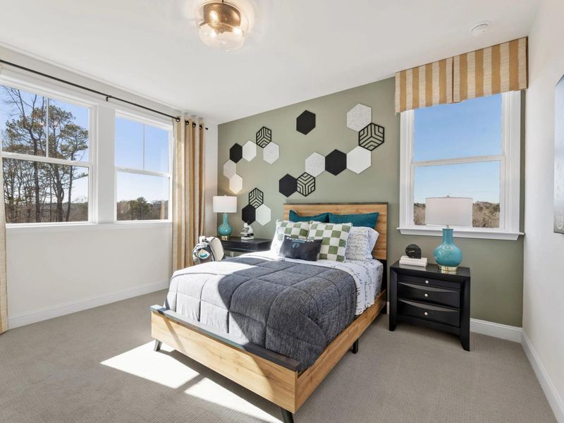 Furnished interior in a model home at Fern Hollow in Buford (Image 18).