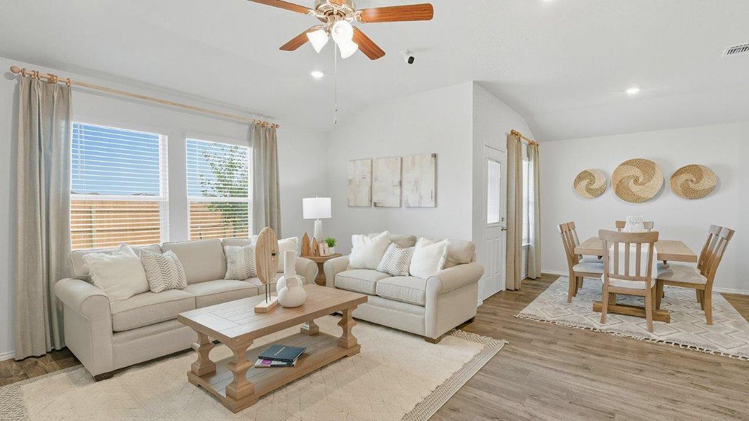 Furnished interior in a model home at Mesa Ridge in Temple (Image 21).