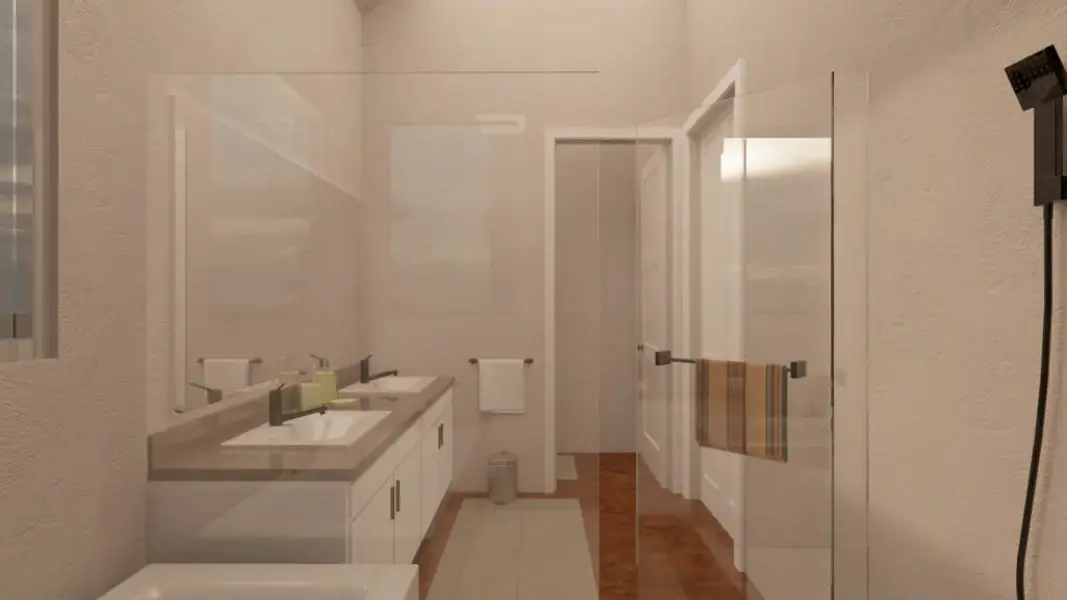 Furnished interior in a model home at Harrington Villages in Houston (Image 4).