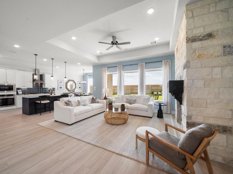 Furnished interior in a model home at Lago Mar in Texas City (Image 8). Furnished interior in a model home at Lago Mar in Texas City (Image 8).