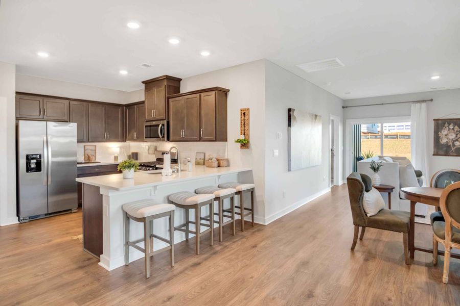 Furnished interior in a model home at Nexus South in Gallatin (Image 27).