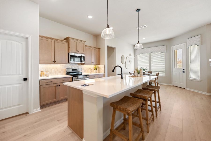 Furnished interior in a model home at Hillview Addition in Decatur (Image 17).