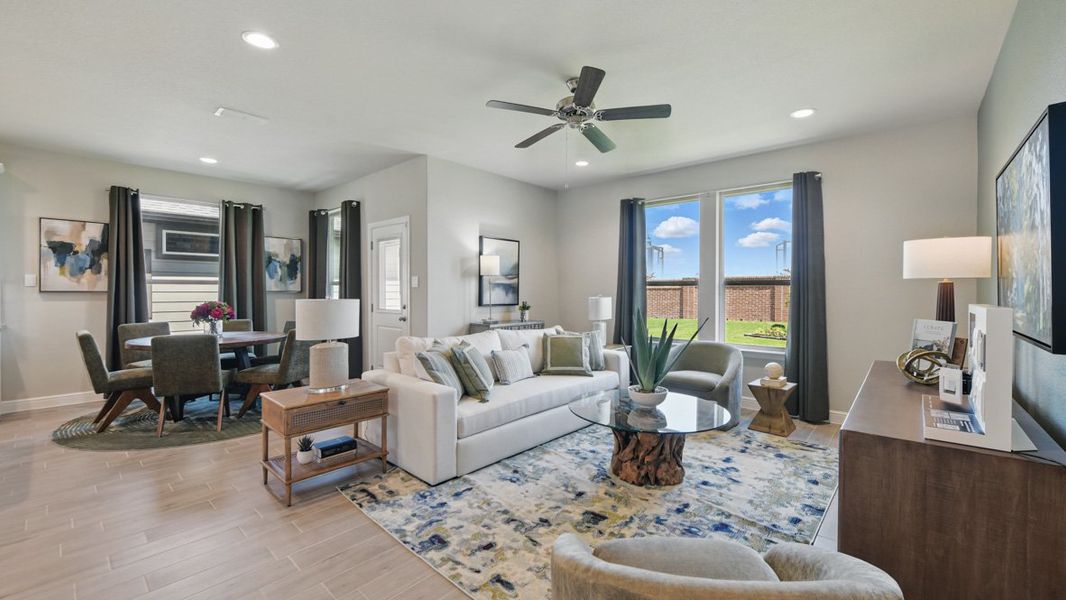 Furnished interior in a model home at Rock Creek Ranch in Fort Worth (Image 28).