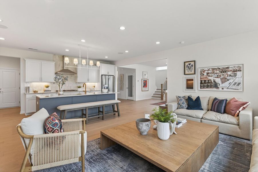 Furnished interior in a model home at Chastain in Ooltewah (Image 8).