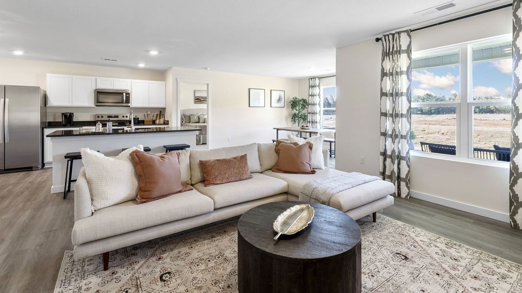 Furnished interior in a model home at Owensby Farms in Dayton (Image 15).