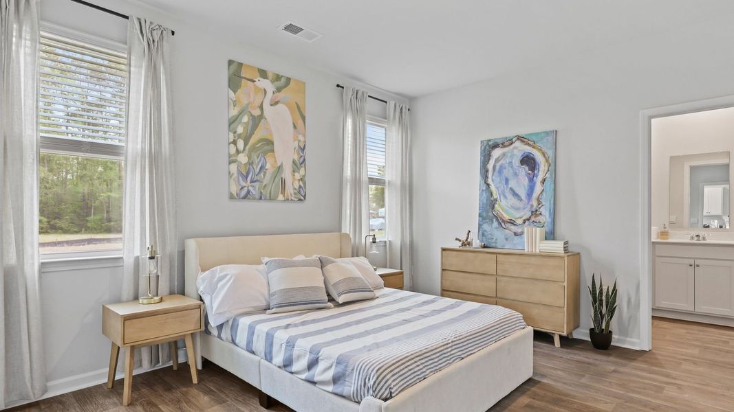 Furnished interior in a model home at North Shore in Summerton (Image 12).