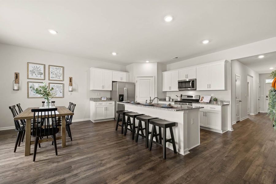 Furnished interior in a model home at Chukker Creek Landing in Aiken (Image 3). Furnished interior in a model home at Chukker Creek Landing in Aiken (Image 3).
