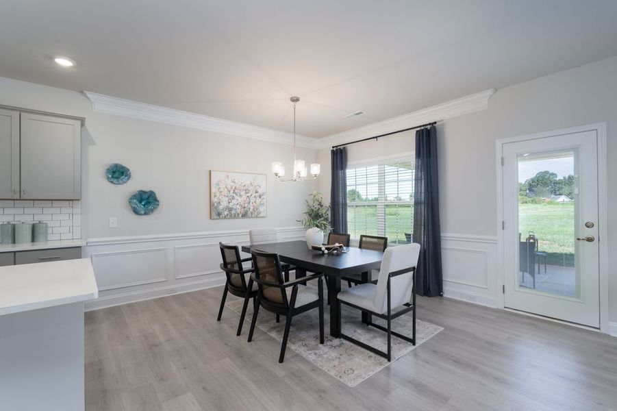 Furnished interior in a model home at McNeely Farms in Mount Ulla (Image 15).