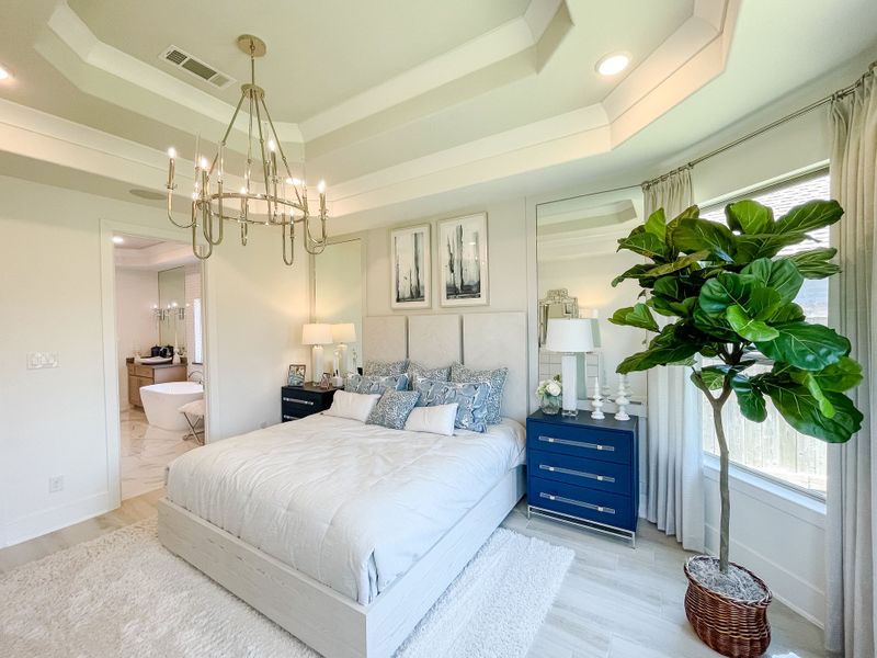 Furnished interior in a model home at Candela – 50' in Richmond (Image 14).