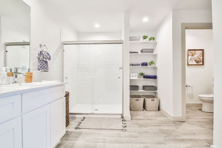 Furnished interior in a model home at Abbey Glen in Lubbock (Image 5). Furnished interior in a model home at Abbey Glen in Lubbock (Image 5).