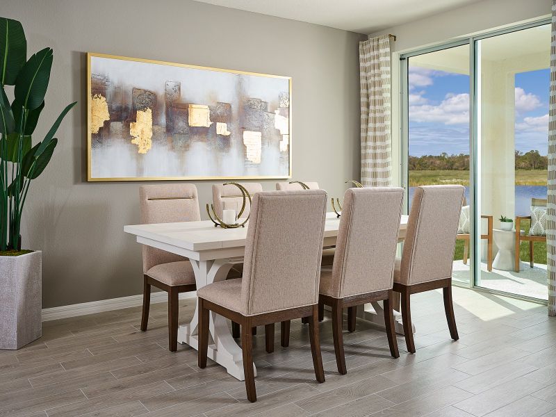 Furnished interior in a model home at Magnolia Bay - Classic Series in Nokomis (Image 9). Furnished interior in a model home at Magnolia Bay - Classic Series in Nokomis (Image 9).