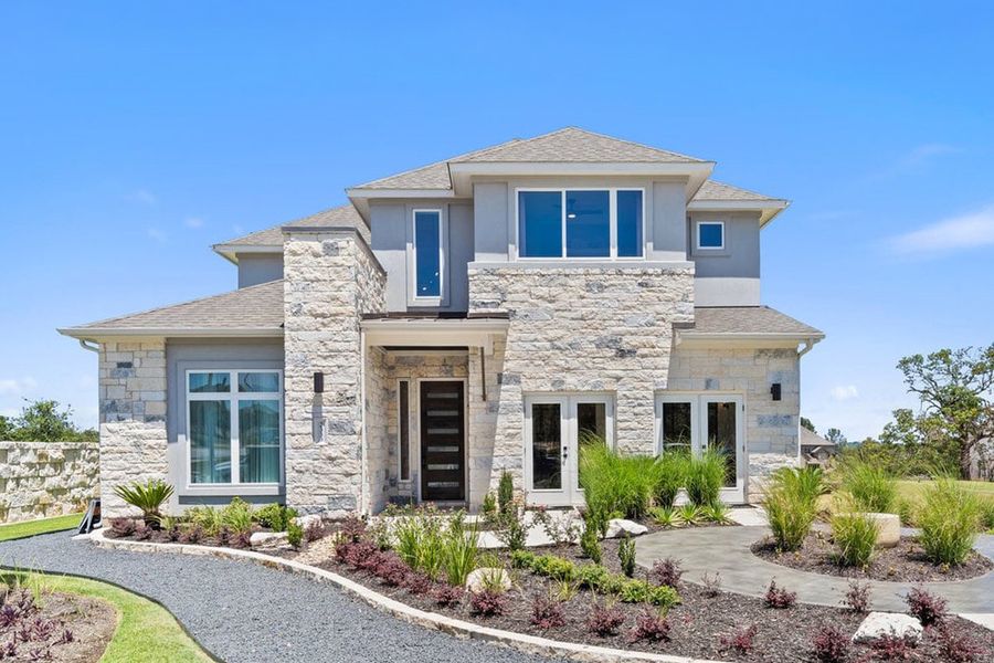 Front exterior of a home in the Sauls Ranch community, located in Round Rock, TX (Image 1). Front exterior of a home in the Sauls Ranch community, located in Round Rock, TX (Image 1).