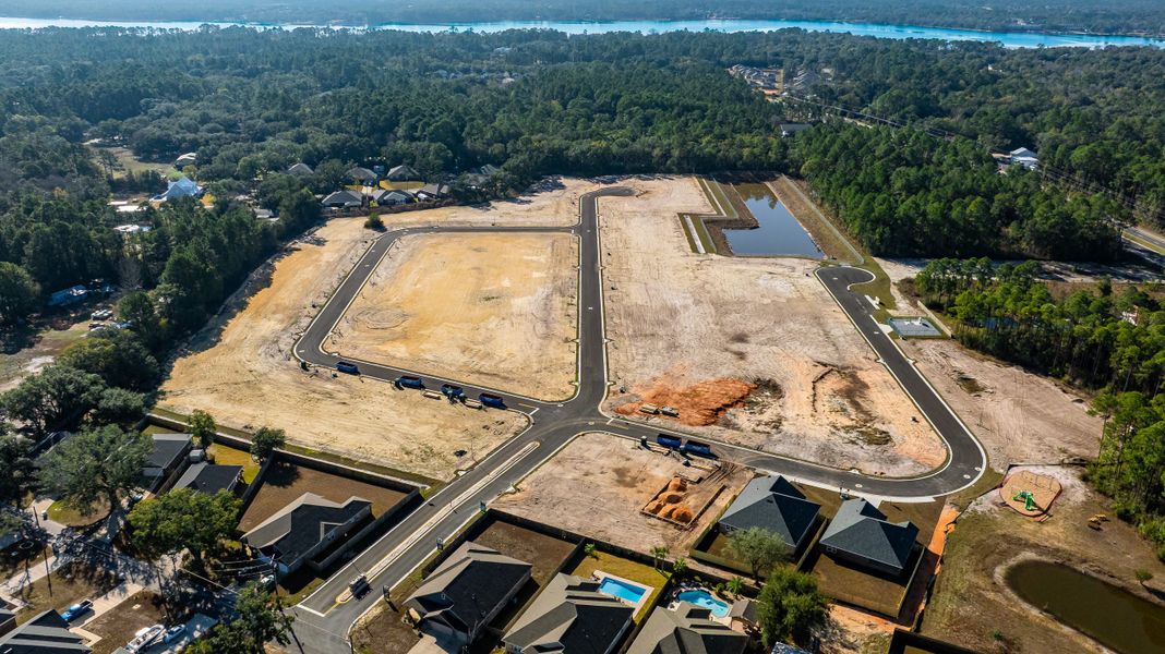 Site preparation and early development at Buckeye's Landing in Navarre, FL (Image 14).