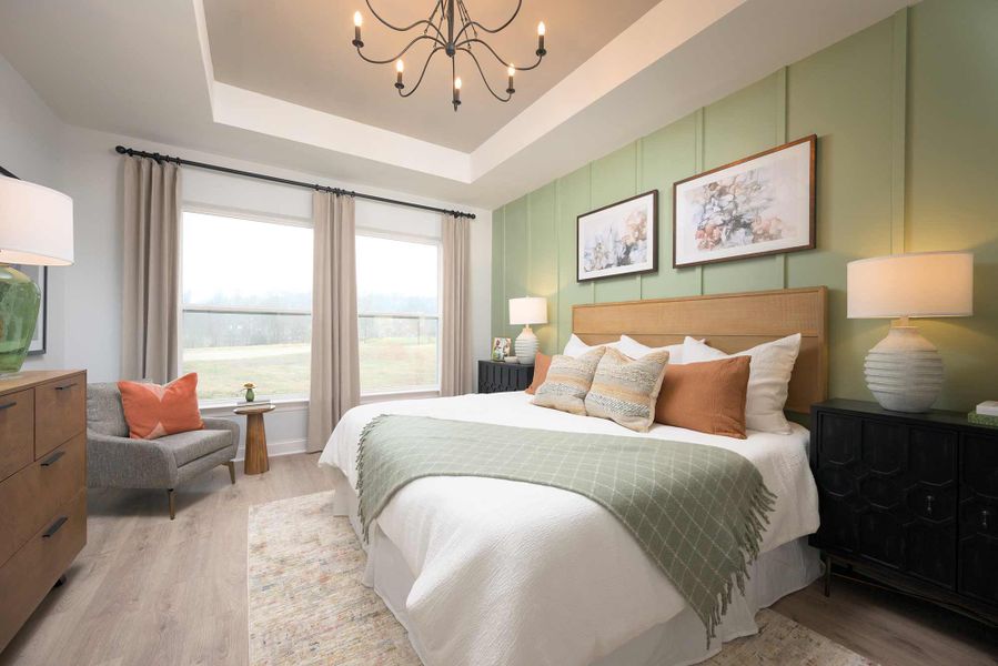 Furnished interior in a model home at Hidden Springs - The Village Collection in Smyrna (Image 6).