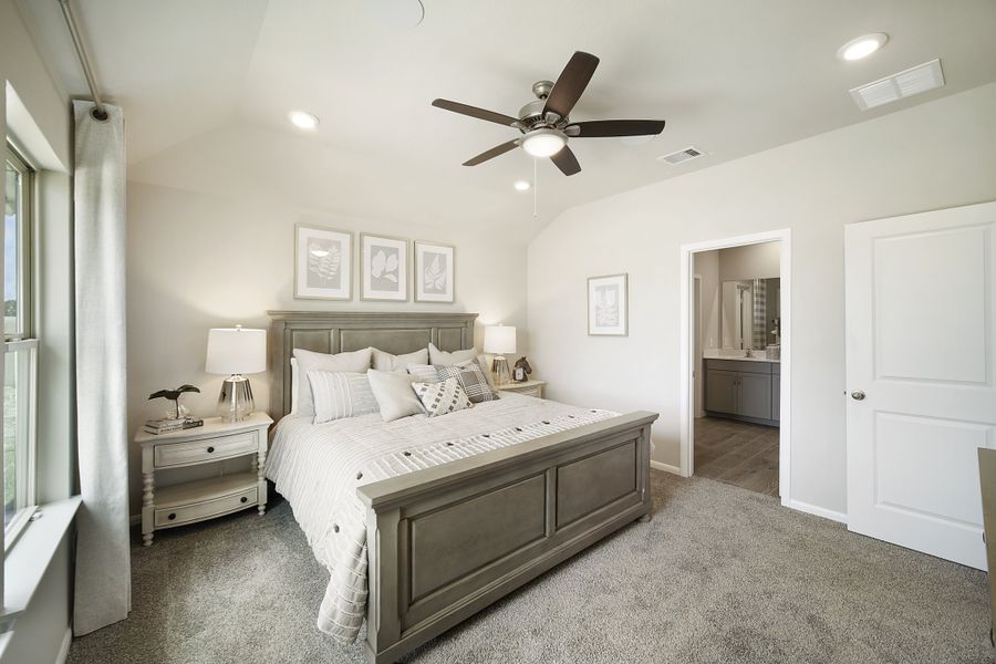 Furnished interior in a model home at Montgomery Ridge: Founders Collection in Montgomery (Image 8).