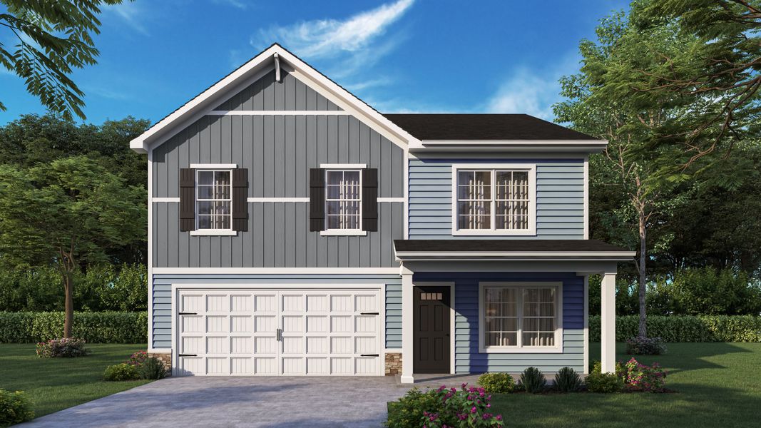 Front exterior of a home in the Harmon Hill Estates community, located in Hopkins, SC (Image 9).