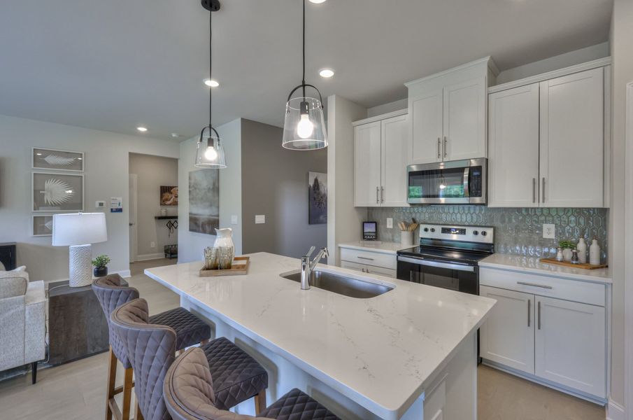 Furnished interior in a model home at Crestview - Legacy Series in Hermitage (Image 2).