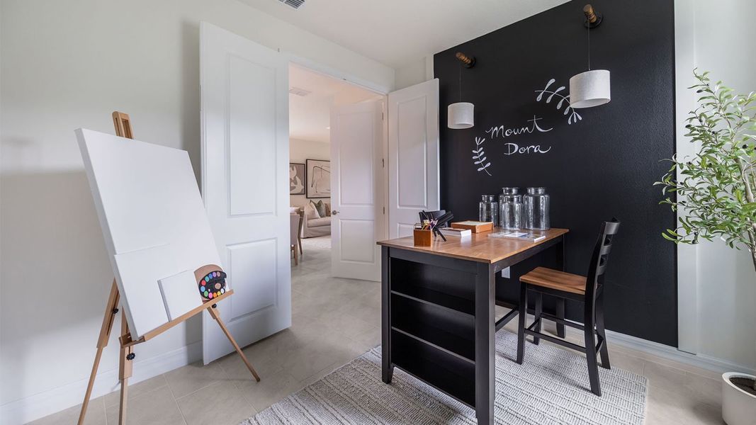 Furnished interior in a model home at Lakes of Mount Dora in Mount Dora (Image 26).