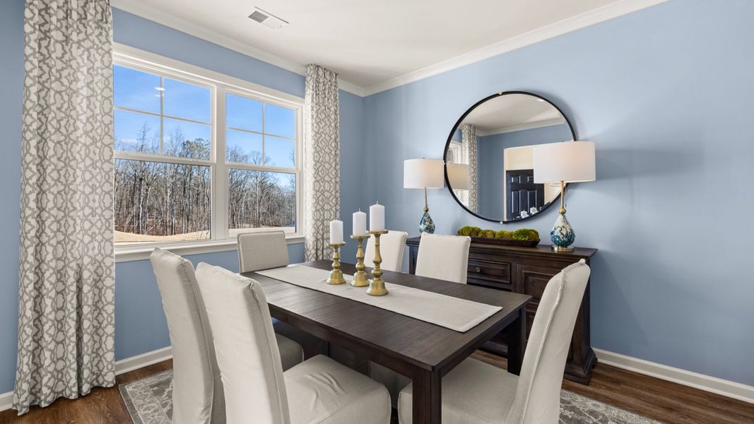 Furnished interior in a model home at Kingston Ranch at Lake Oconee in Buckhead (Image 8).