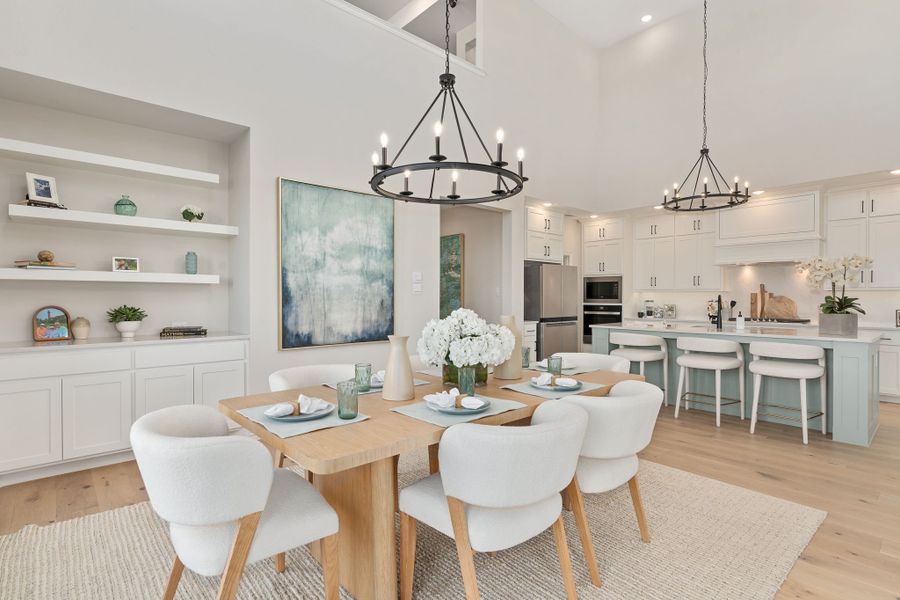 Furnished interior in a model home at Sweetgrass 50s in Haslet (Image 10).