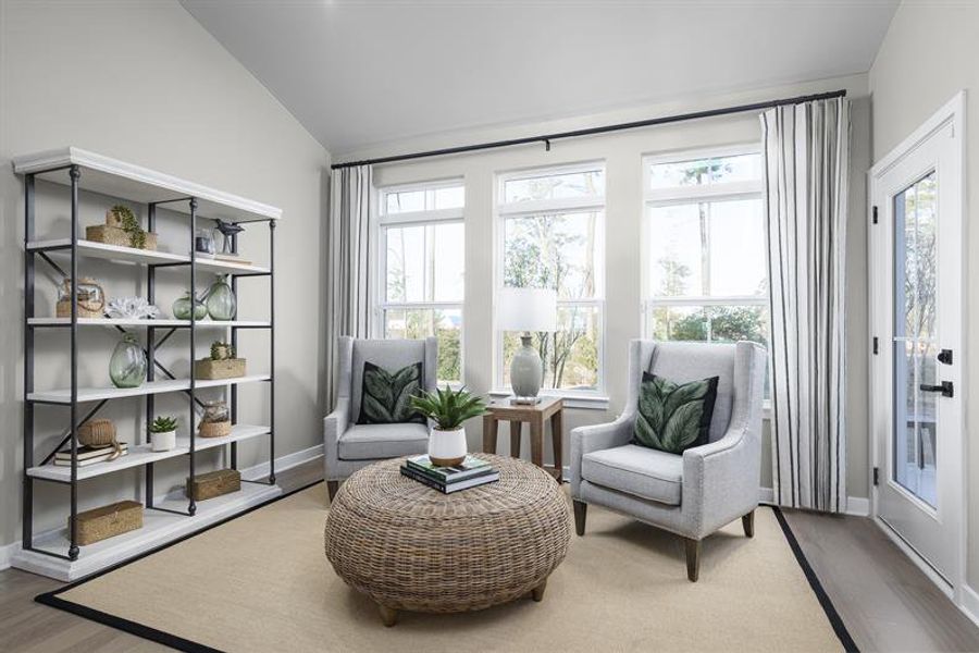 Furnished interior in a model home at Grande Dunes North Village Villas in Myrtle Beach (Image 8). Furnished interior in a model home at Grande Dunes North Village Villas in Myrtle Beach (Image 8).